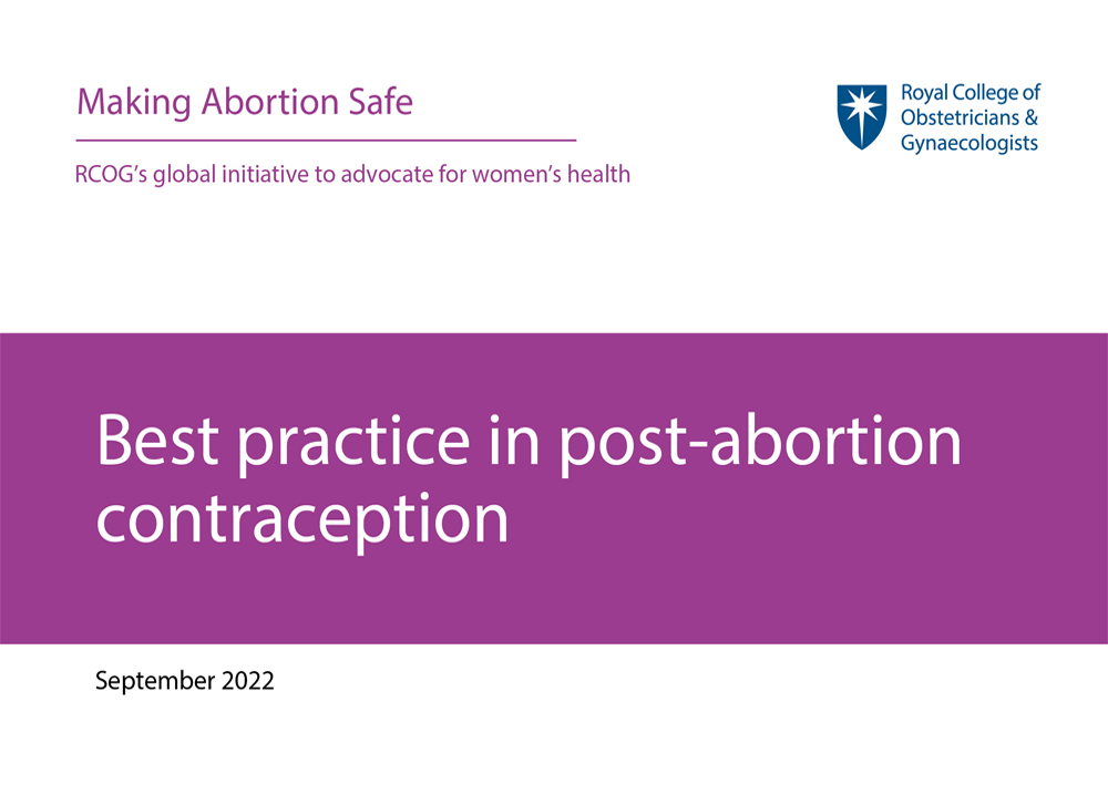 Best Practice in post-abortion contraception September 2022