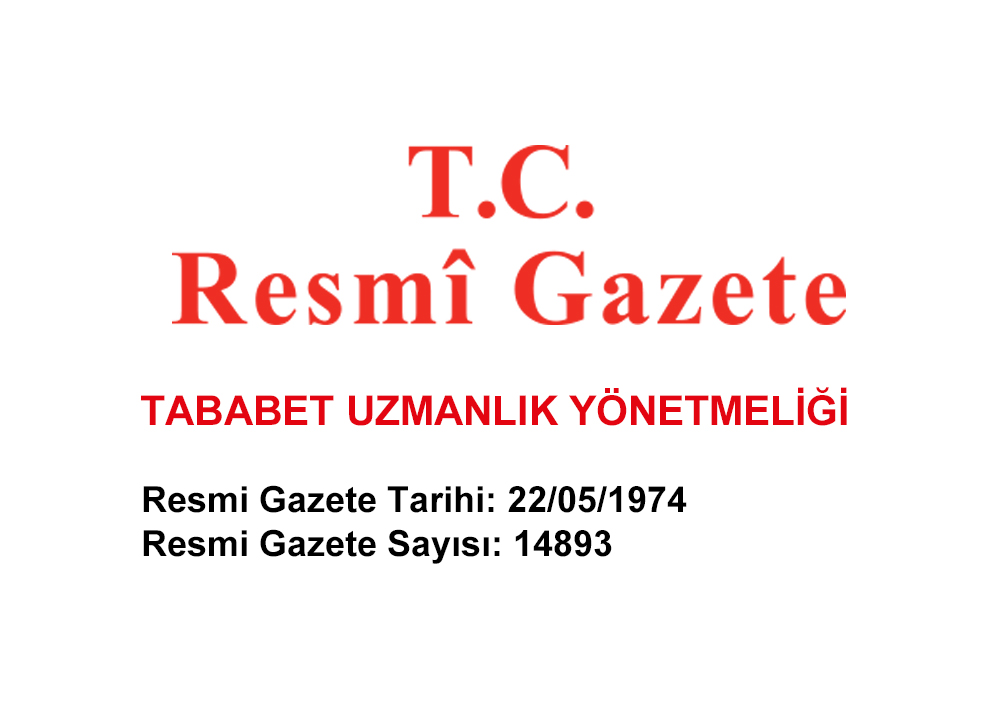 TABABET UZMANLIK YÖNETMELİĞİ